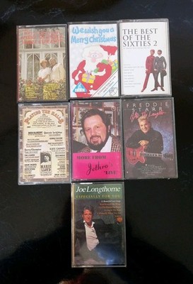 Cassette Tapes x 7 Jethro, Joe Longthorn, Freddie Starr, Best of 60s + 3 more
