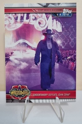 2019 Topps WWE Road to WrestleMania #37 Undertaker Defeats John Cena