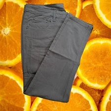 Under 510 Olive Green Casual Canvas Pants, Straight Leg,  Comfort Trousers 32x27