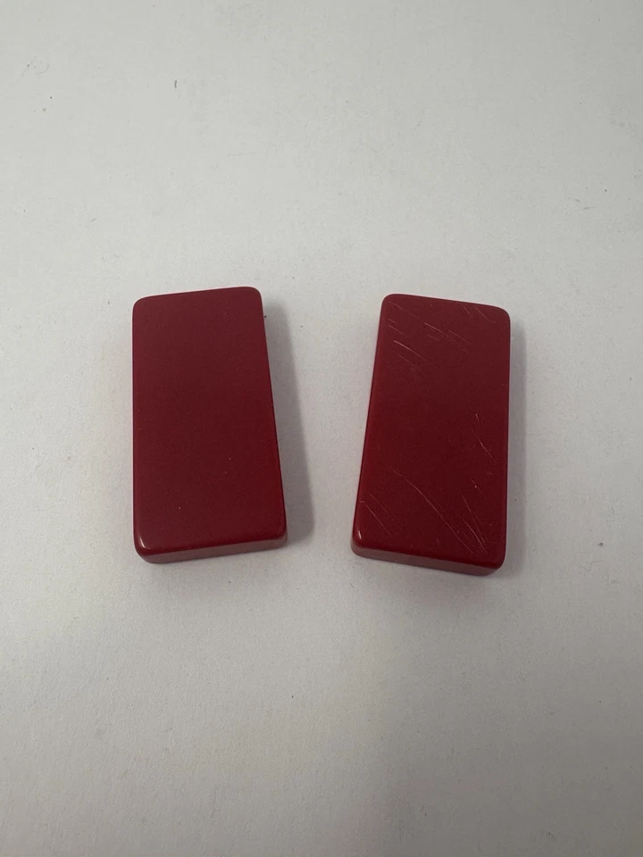 Vintage Puremco #616 RED Standard Marblelike Dominoes w/box - Image 4 of 4