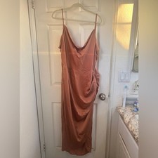 SHEIN Wedding Guest Rose Gold Dress 