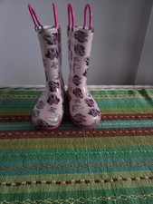 Disney Minnie Mouse Rain Boots Toddler Girls Size 10