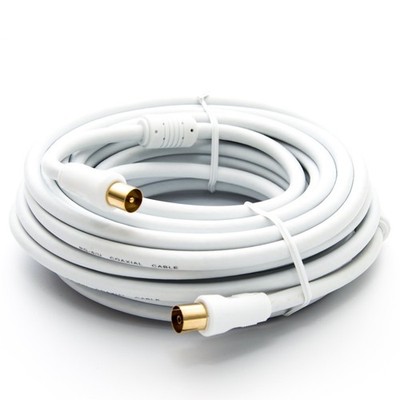 25m Antennenkabel TV Anschlusskabel HDTV Full HD, 4K KoaxialKabel  Vollmetall...