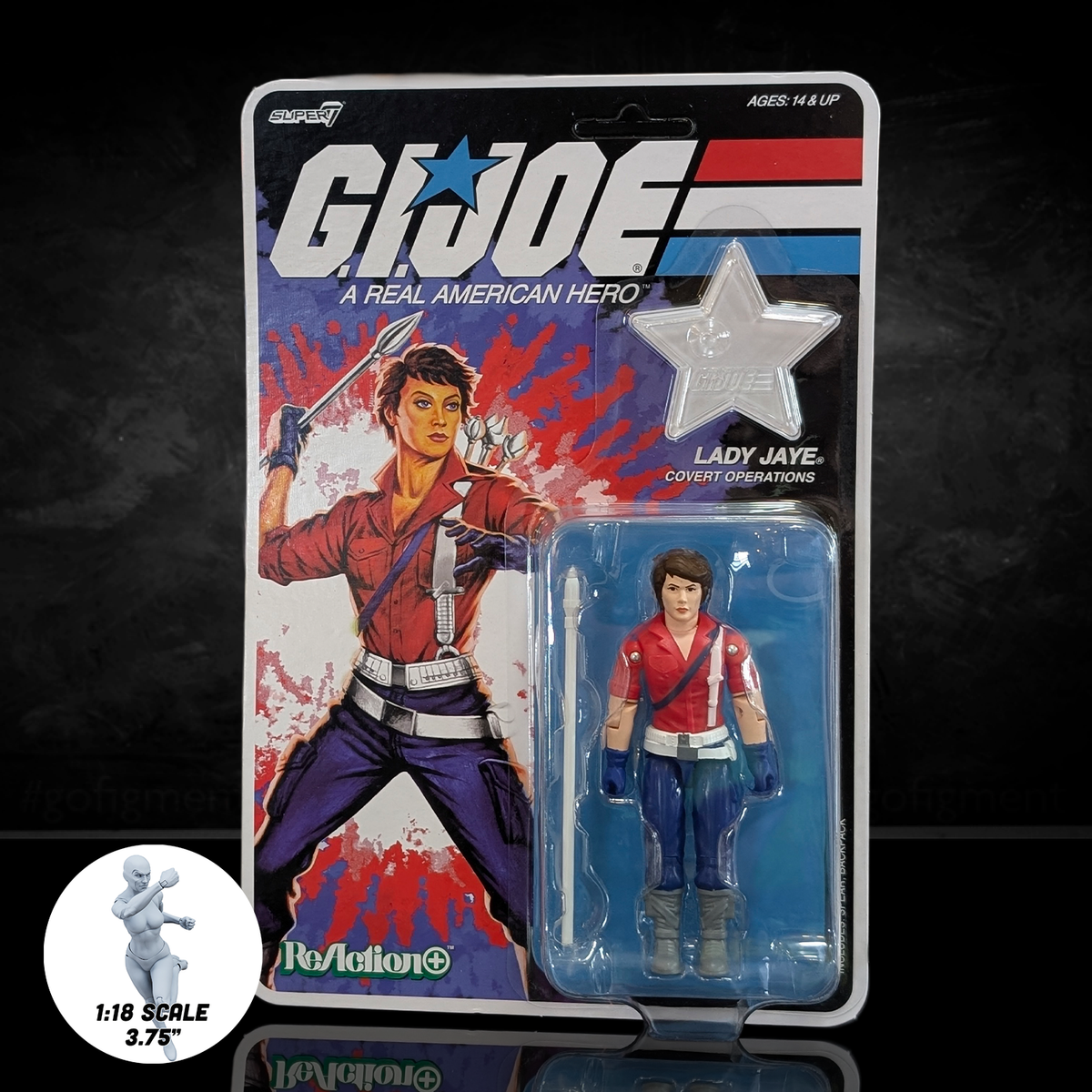 ビンテージ　GIJOE  アドベンチャー　レディエーション・ディティクション G.I. Joe Lady Jaye (America's 250th Anniversary) 3 3/4-Inch