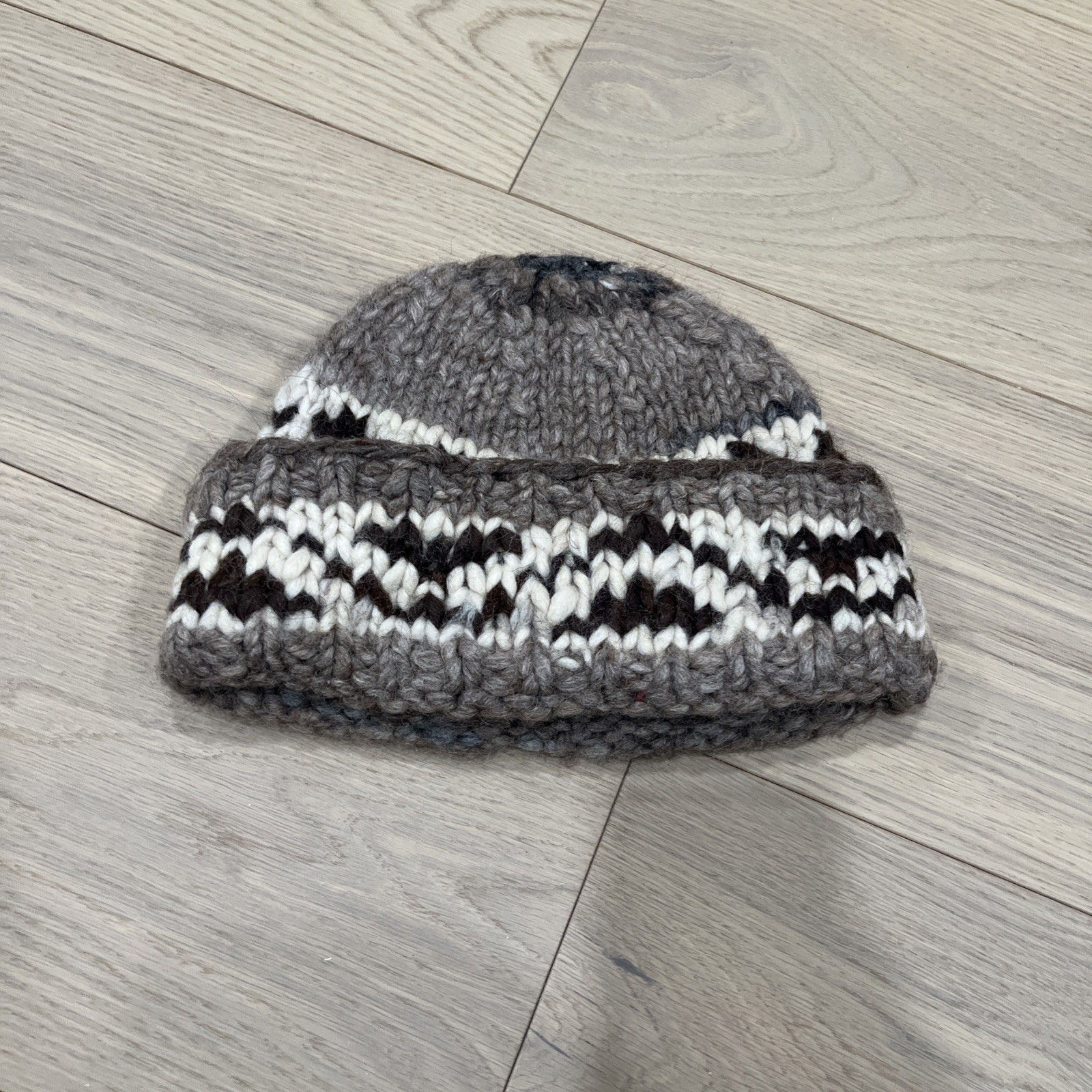 Beanie Hand Knit Wool Winter Hat Warm Basic - image 2