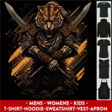 Tiger Warrior Fantasy MMA Martial Arts Mens Womens Kids Unisex
