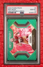 2020 Panini Prizm - Unstoppable Green Prizm SP #8 Nick Bosa PSA 10 - POP 1