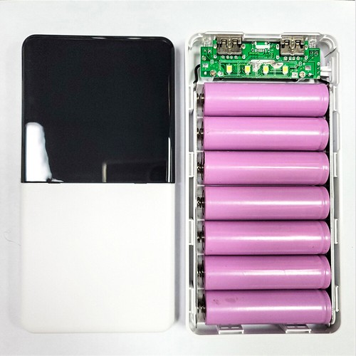 Batteries Power Bank Case Shell Battery Storage Box Charging Holder w ...