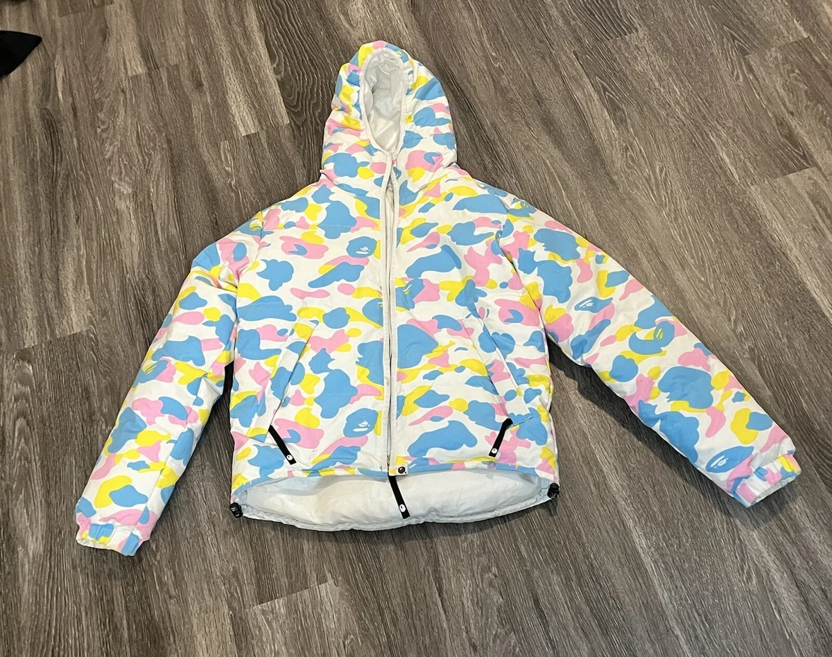 Multicamo Down Jacket Size S A Bathing APE Bape Cotton Candy Camo Nigo Era Offer