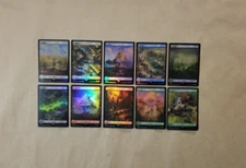 MTG Fallout PIP FOIL Basic Land Set of 10 (NM/MINT) One of Each Artwork!