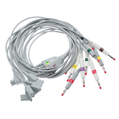 ECG Patient Cable Complete Lead Set for Philips PageWriter TC Series Cardiograph