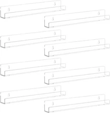 Cerpourt 8 Pack Nail Polish Rack Wall Mounted ShelfClear Acrylic Organizer Nail