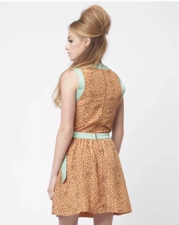 DEAR CREATURES MODCLOTH Retro Vintage Style Polka Dot Dress - Image 3 of 4