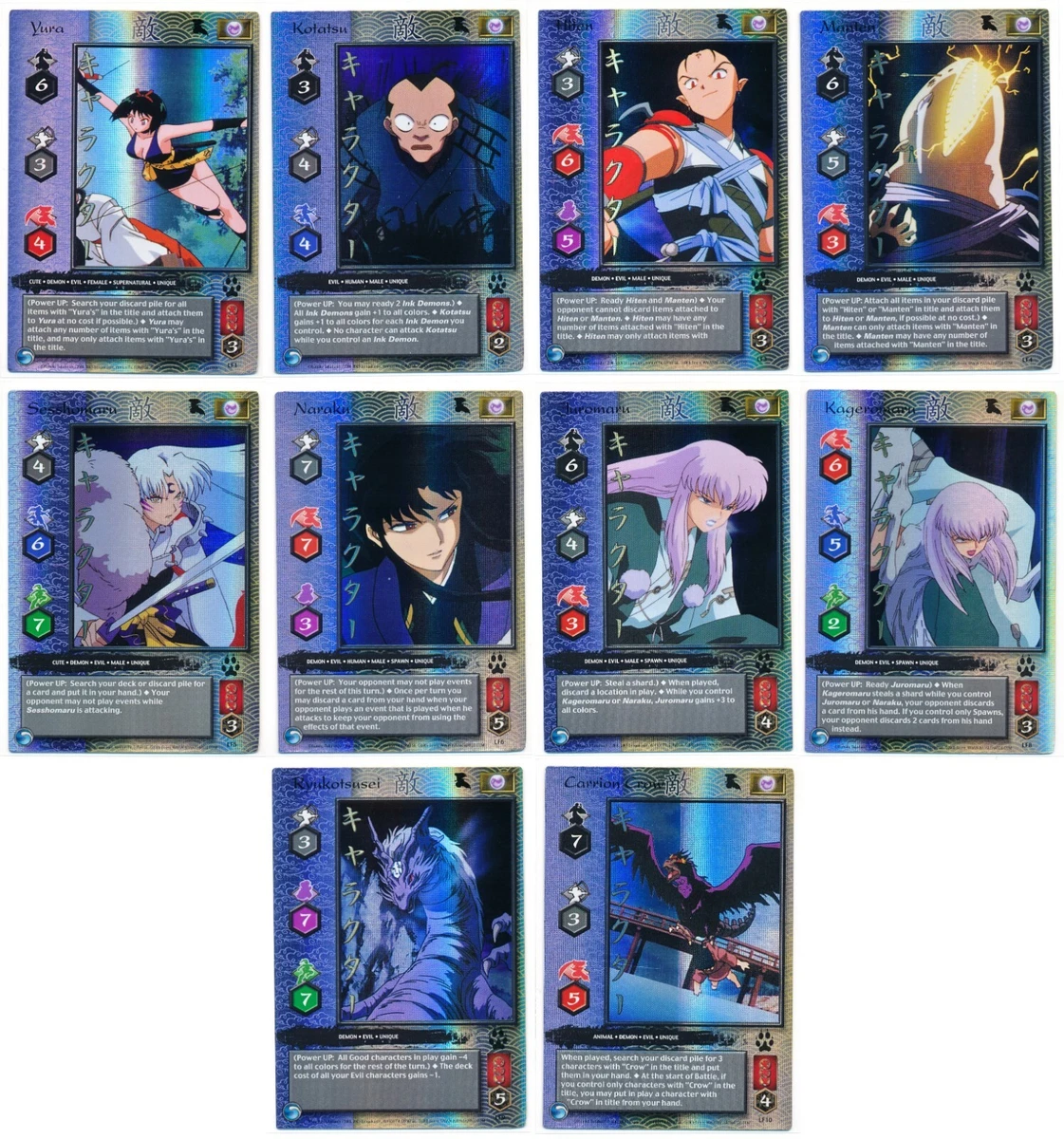 InuYasha TCG Individual Collectible Card Game Cards for sale | eBay