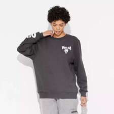 Mad Engine Women's Ouija Board '24 Graphic Sweatshirt Gray SIZE XXL