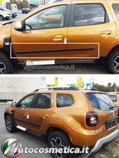 Protezioni porte barre fasce portiere 3D in plastica nera per Dacia Duster II