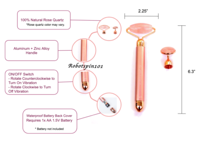 NIB Vibrating Rose Quartz Jade Facial Roller & Massager Face Beauty Bar Set | eBay NIB Vibrating Rose Quartz Jade Facial Roller & Massager Face Beauty Bar Set | eBay