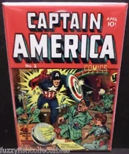 Captain America #2 Vintage Comic Book Cover 2" x 3" Refrigerator Locker MAGNET