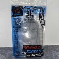 Bluetooth beenie hat built in headphones microphones wireless volume and track