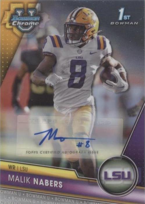 2023 Bowman University Chrome Malik Nabers #74 - 1 of 2