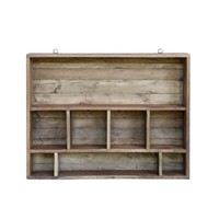 Chic Antique Holz-Wandregal Mit Mehreren FäChern H:55X70Cm Natur