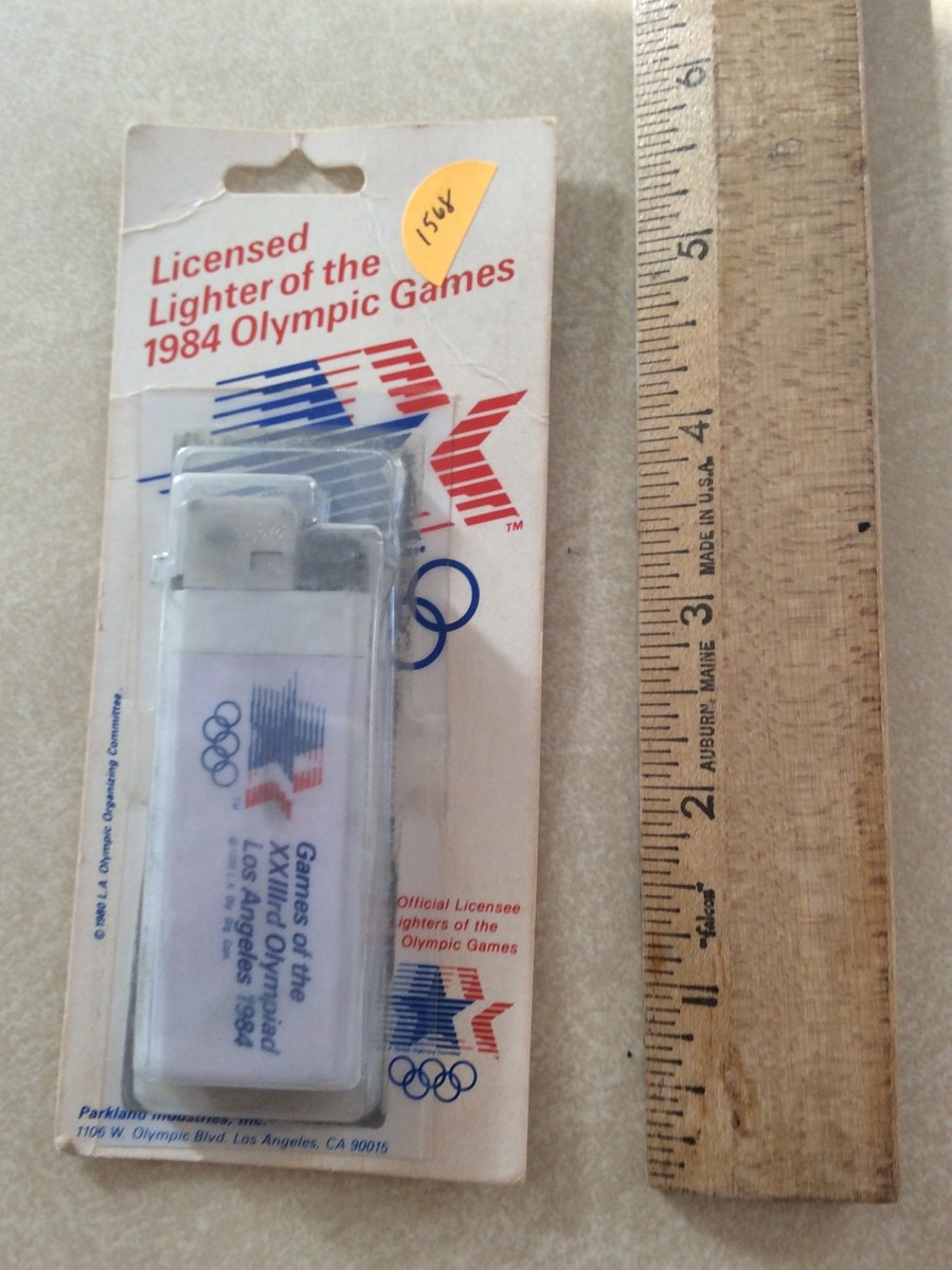 olympic cigarette Misc: 1984 Olympic Cigarette Lighter (E168-1568)