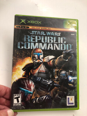 Xbox Star Wars 2005 Republic Commando Black Label NO Manual