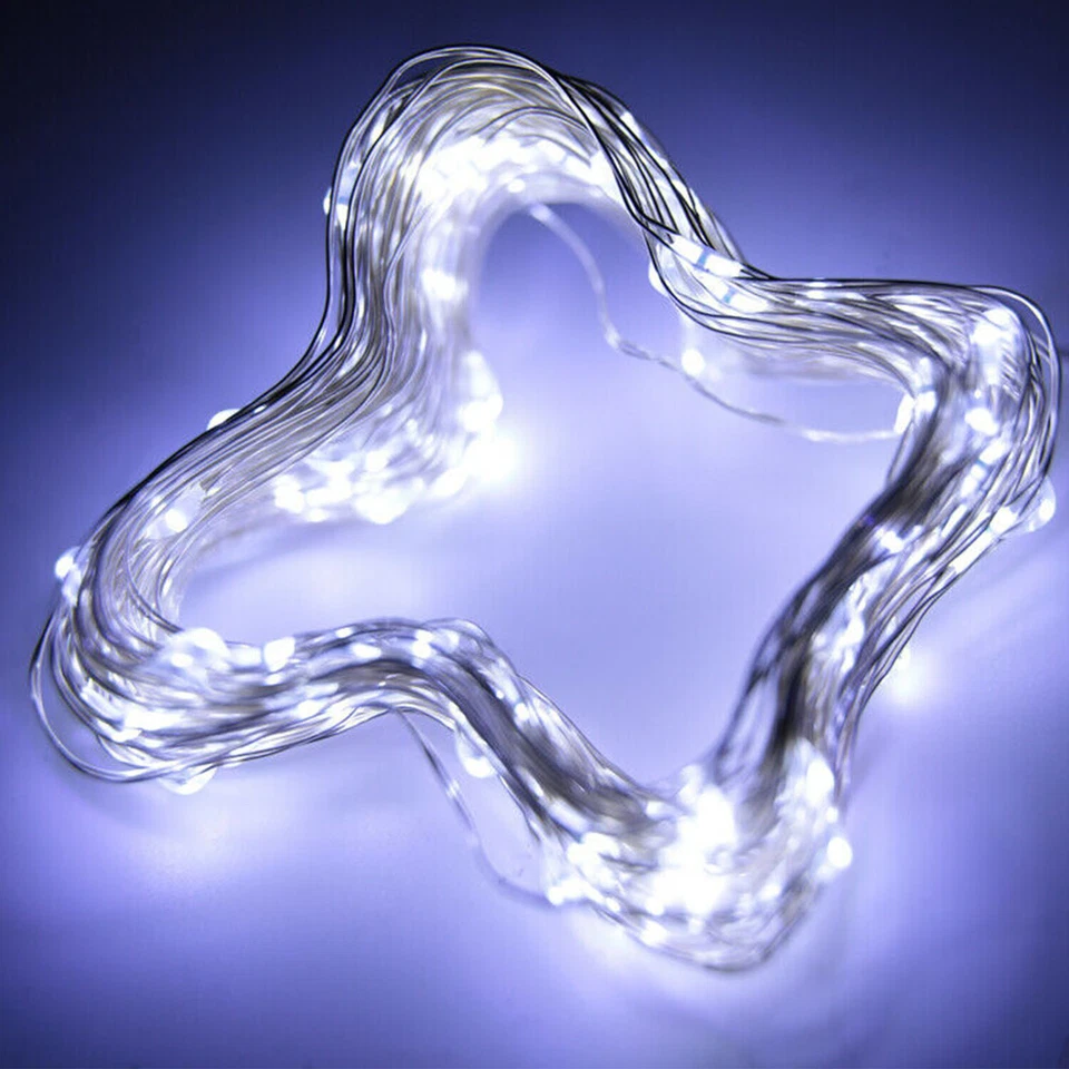 USB Twinkle LED String Fairy Lights 5/10M 50/100/200LED Copper Wire Party Remote - Image 3 of 4