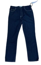 Current Elliott Sz 32 The Stovepipe High Waist Hearst Dark Blue Jean NWT Skinny