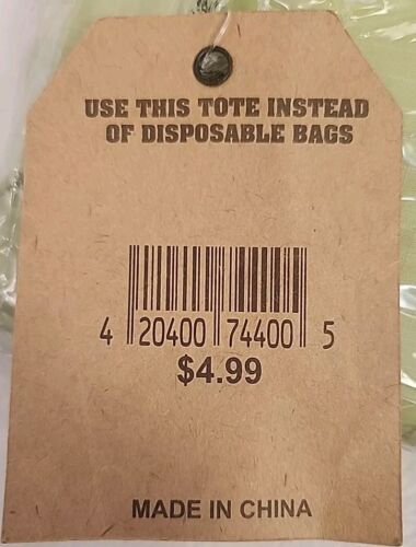 Rainforest Cafe Frog Mascot Reusable Big Tote w Holding Pouch NWT - Picture 4 of 4