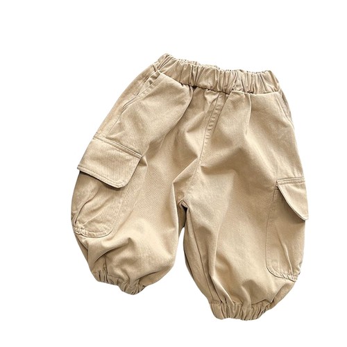 Kids Baby Girls Boys Stretch Cargo Pants Streetwear Hip Hop Dance Jogger Pants - Picture 3 of 15