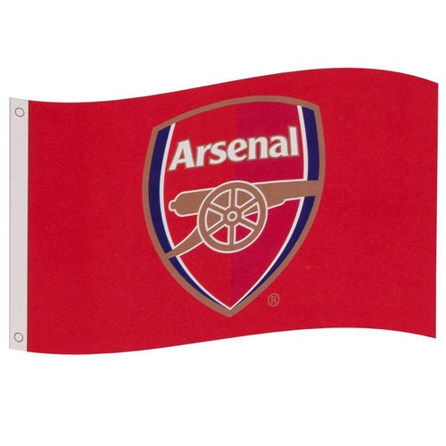 Arsenal Crest Flag 5FT X 3FT Official Merchandise Football Gift Idea Gunners FC