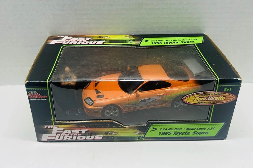 Racing Champions Die Cast 1:24 Fast & Furious 1995 Toyota Supra New Dom RARE - Image 2 of 4
