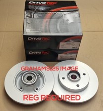 BRAKE DISCS X2 249mm REAR WITH BEARING FITS  PEUGEOT 307 DRIVETEC DM9021RS