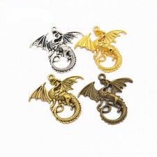 43 46mm Handmade Crafts Flying dragon DIY Jewelry Making Alloy Charm 15pcs