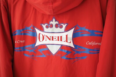 Vintage O'NEILL Jacket Size L red big logo 90s 00s sport