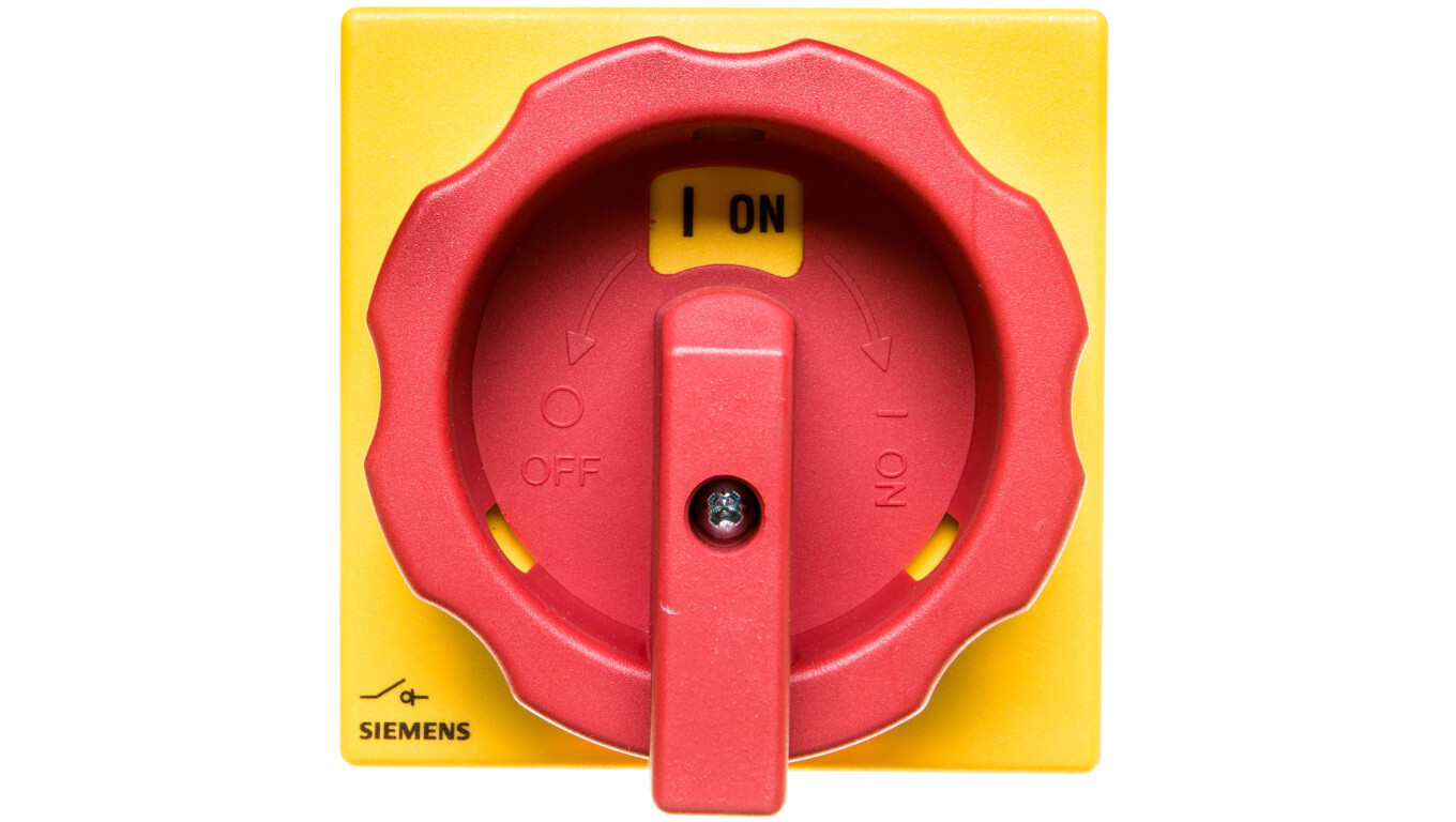 Cam switch 0-1 3P 125A door drive detachable yellow/red IP65 3LD2814-0TK5 /T2UK