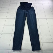Spanx Leggings Womens Small Maternity Blue Jeanish High Waist Stretch Casual
