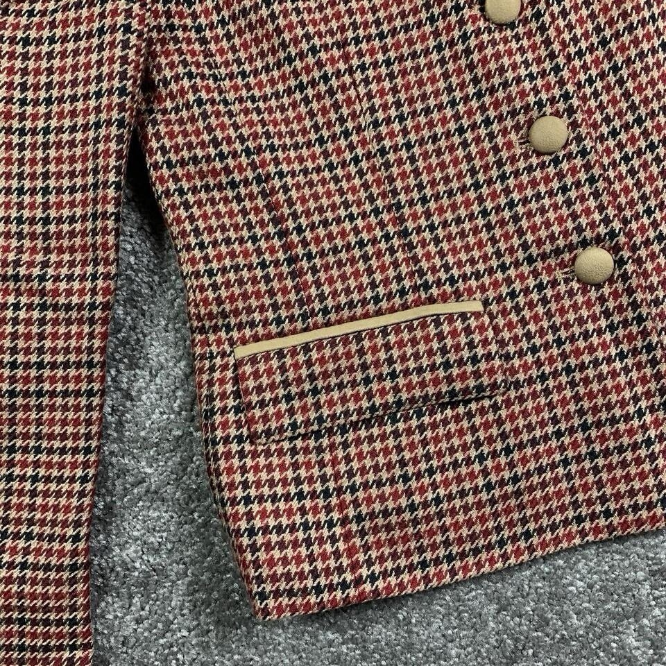PENDLETON Houndstooth BLAZER Houndstooth Multi Sz… - image 6