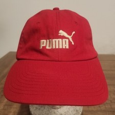 PUMA Ball Cap Hat Cat Red Youth Adjustable Strqpback Baseball cap Golf