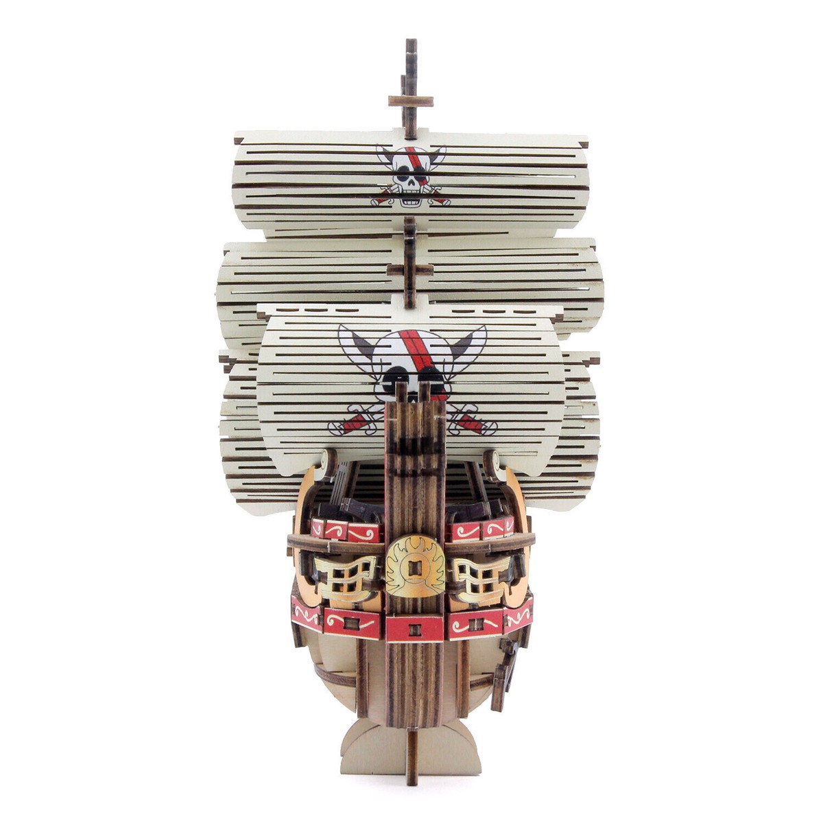 ki-gu-mi ONE PIECE Red Force Wooden 3D Puzzle Red-Haired ki-gu-mi ONE PIECE Red Force Wooden 3D Puzzle Red-Haired