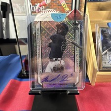 2021 Leaf Metal Draft - Base Autographs Silver Mojo #BA-MH1 Michael Harris II...