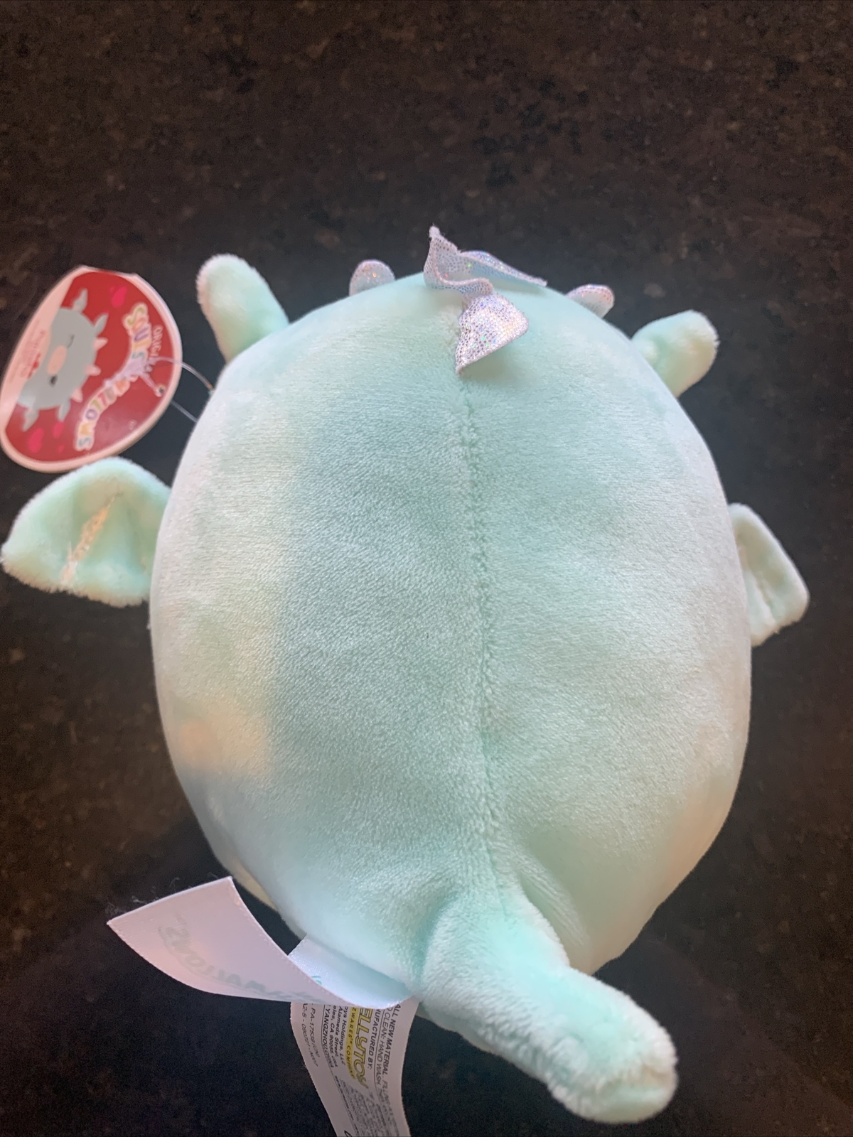 (NEW) Squishmallows Palasha The Teal 5 inch Dragon NEW With Tags Kellytoy
