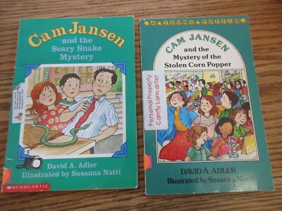 Cam Jansen 2 book set (Stolen Corn Popper/Scary Snake)