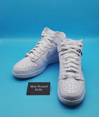 NIKE DUNK HIGH SP - WHITE/PURE PLATINUM DEADSTOCK NEW IN ORIGINAL BOX UK 9 - Picture 2 of 7