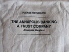 CANVAS BANK BAG !! 1ST NATIONAL BANK of BALTIMORE MD !!    "SIZE 34"x18"  #13 — photo 3