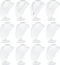 12 Pcs Necklace Stand Display Jewelry Bust Display Stands Necklace Display Stand