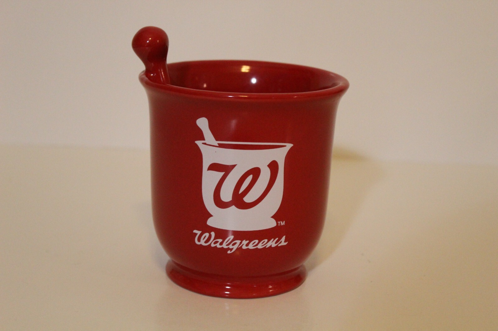 Walgreens Red Mortar and Pestle Advertising Coffee Mug eBay