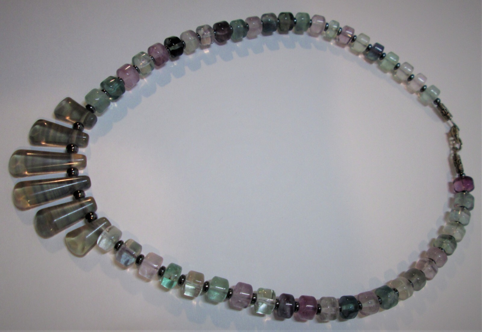 STERLING SILVER 925 MULTICOLOR FLUORITE HEMATITE … - image 4
