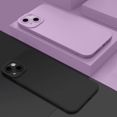 For iPhone 16 15 14 Max 13 12 Pro 11 Soft Silicone Shockproof Simple Case Cover